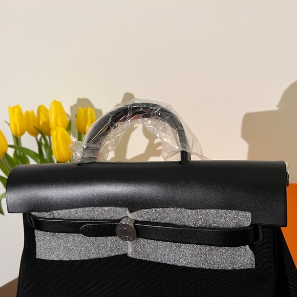 2022 Brand NEW Hermes Herbag A Dos Zip Retourne Backpack <Black> main image 2